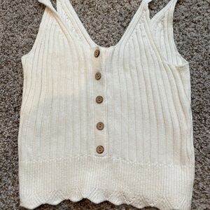 A&F Knit Cropped Tank Top